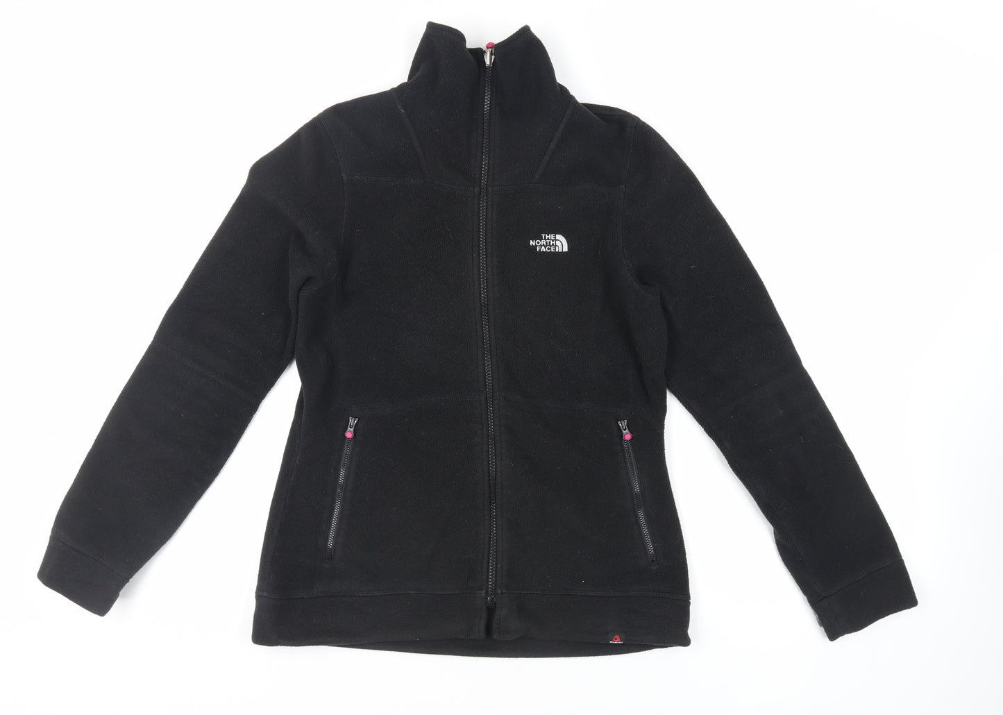 The North Face Womens Black Jacket Size M Zip - Logo Zipped Pockets