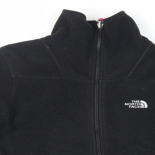 The North Face Womens Black Jacket Size M Zip - Logo Zipped Pockets