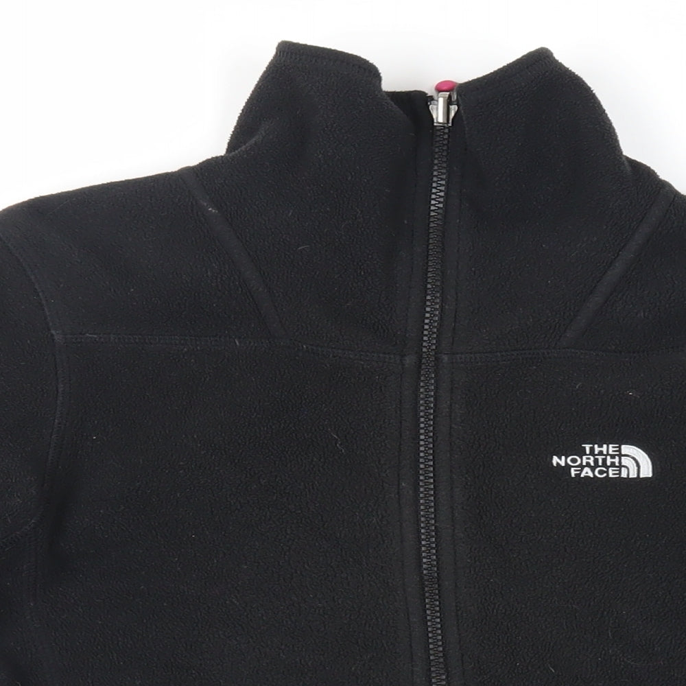 The North Face Womens Black Jacket Size M Zip - Logo Zipped Pockets