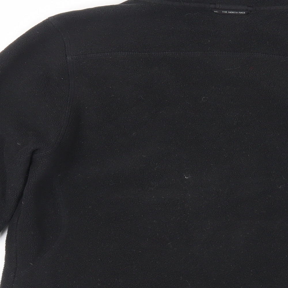 The North Face Womens Black Jacket Size M Zip - Logo Zipped Pockets