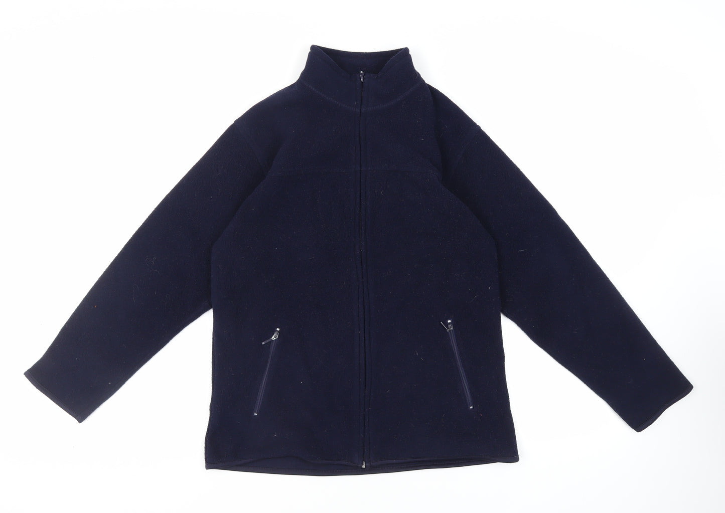 EWM Womens Blue Jacket Size S Zip - Zipped Pockets