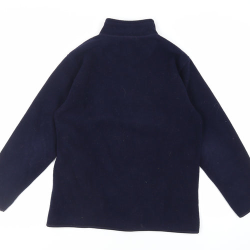 EWM Womens Blue Jacket Size S Zip - Zipped Pockets