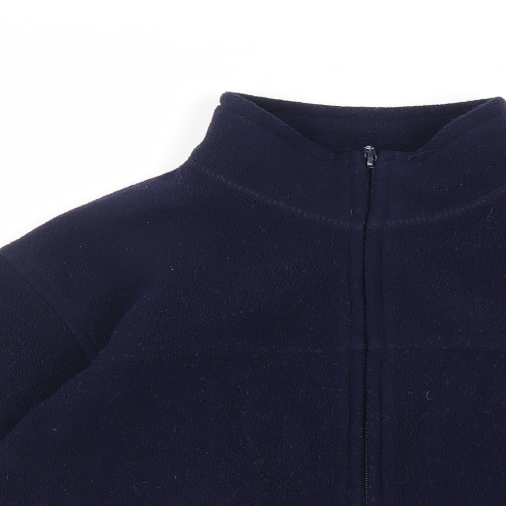 EWM Womens Blue Jacket Size S Zip - Zipped Pockets
