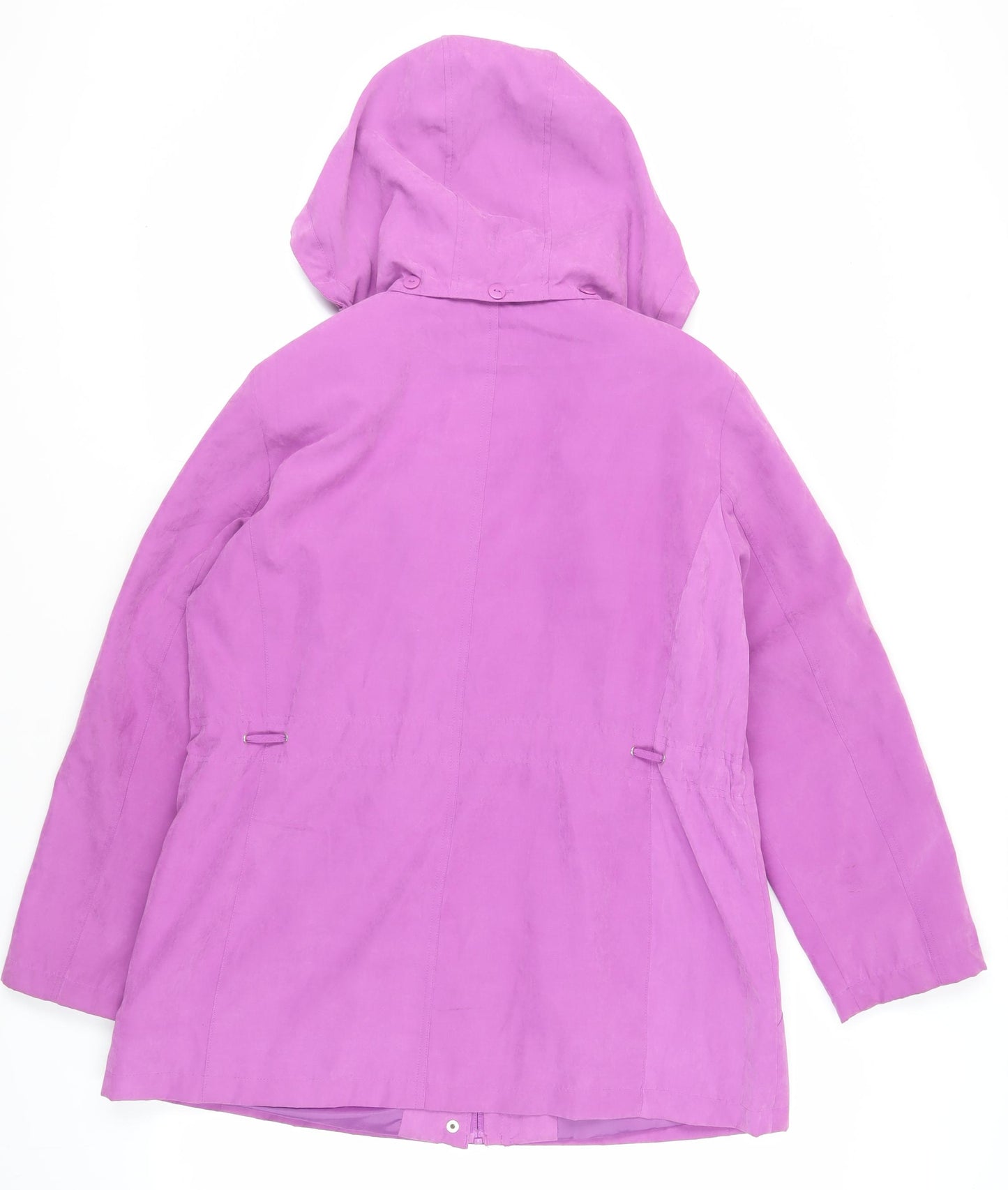 Bonmarché Womens Purple Jacket Size M Zip - Hooded