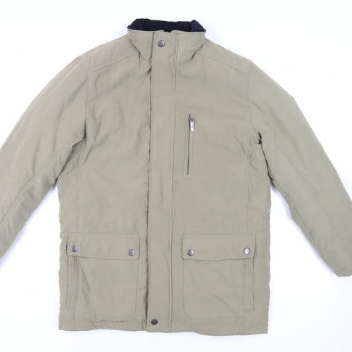 Brook Taverner Mens Green Jacket Size 38 Zip