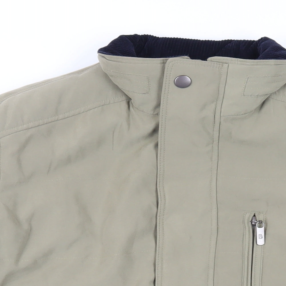 Brook Taverner Mens Green Jacket Size 38 Zip