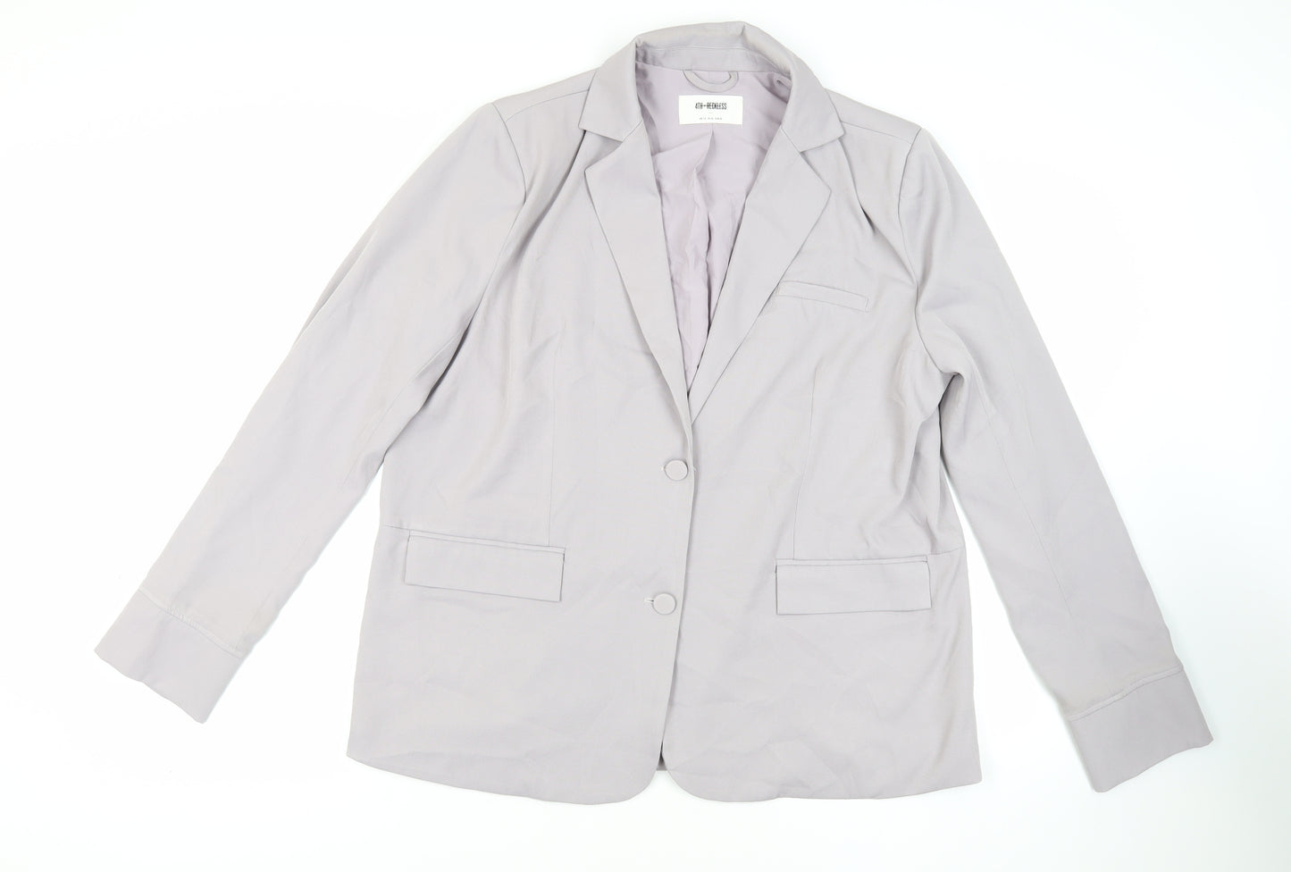 4th Reckless Womens Purple Jacket Blazer Size 14 Button