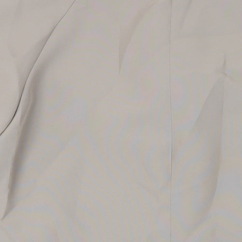 Ronald Skermer Womens Beige Overcoat Coat Size L Button - Vintage Lightweight