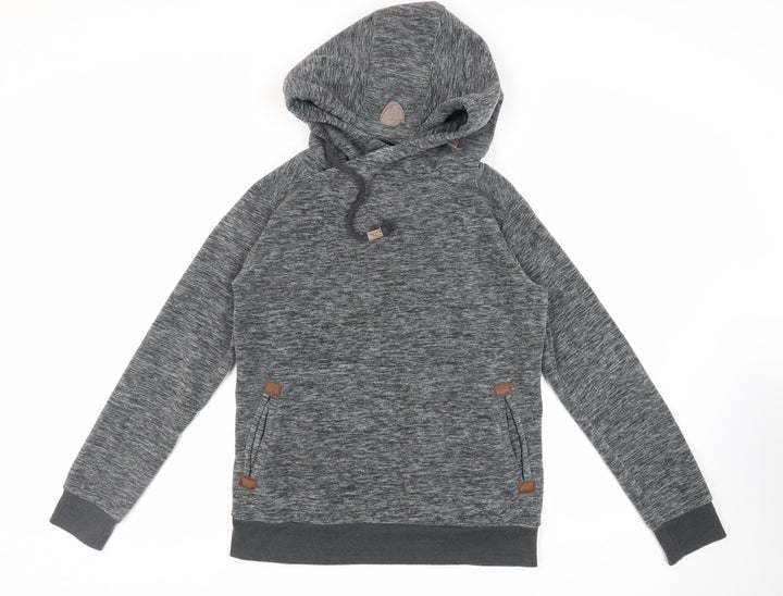Sublevel Womens Grey Polyester Pullover Hoodie Size L Pullover