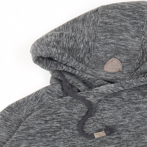 Sublevel Womens Grey Polyester Pullover Hoodie Size L Pullover