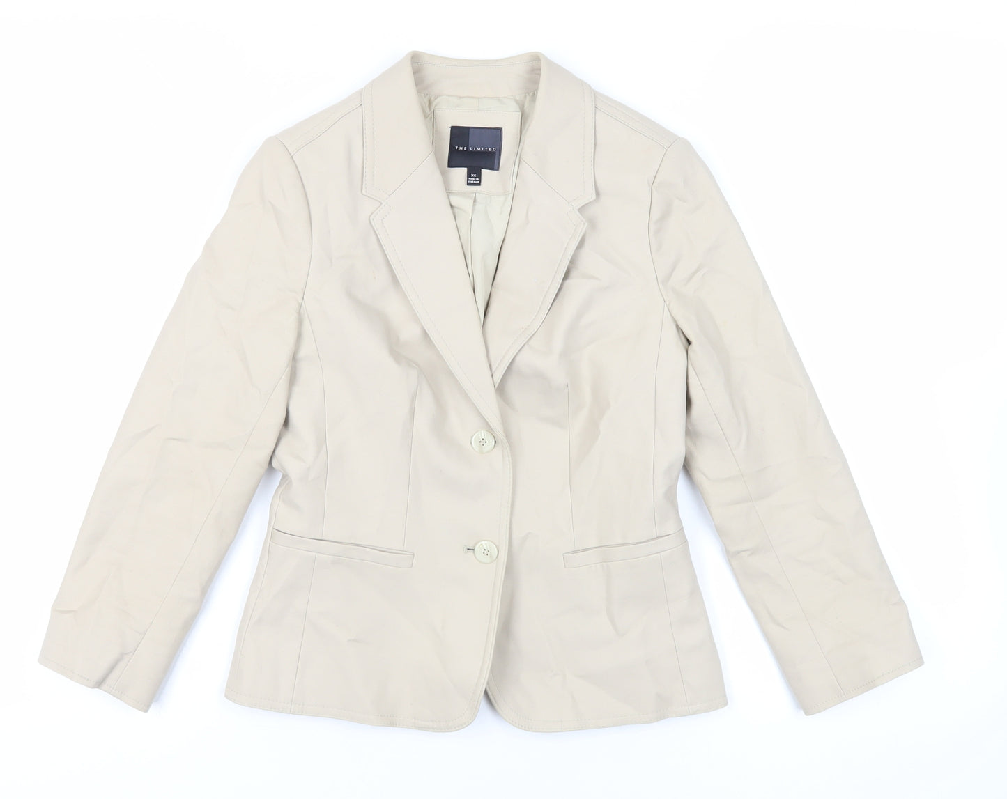 The Limited Womens Beige Jacket Blazer Size XS Button