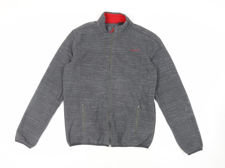 DECATHLON Womens Grey Jacket Size M Zip - Logo Zipped Pockets