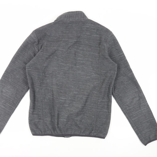 DECATHLON Womens Grey Jacket Size M Zip - Logo Zipped Pockets