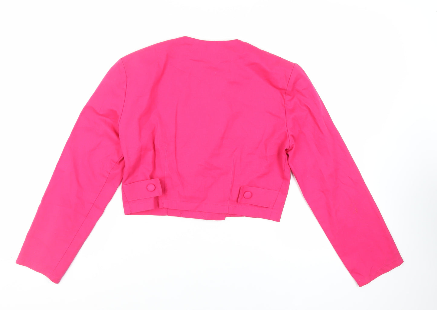 Charlotte Halton Womens Pink Jacket Blazer Size 14 Button