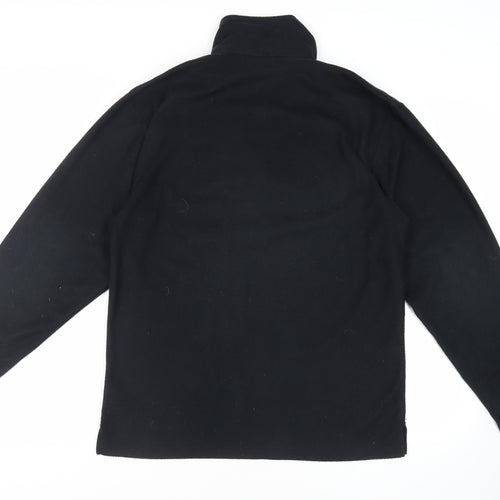 SCANDA Mens Black Polyester Pullover Sweatshirt Size L