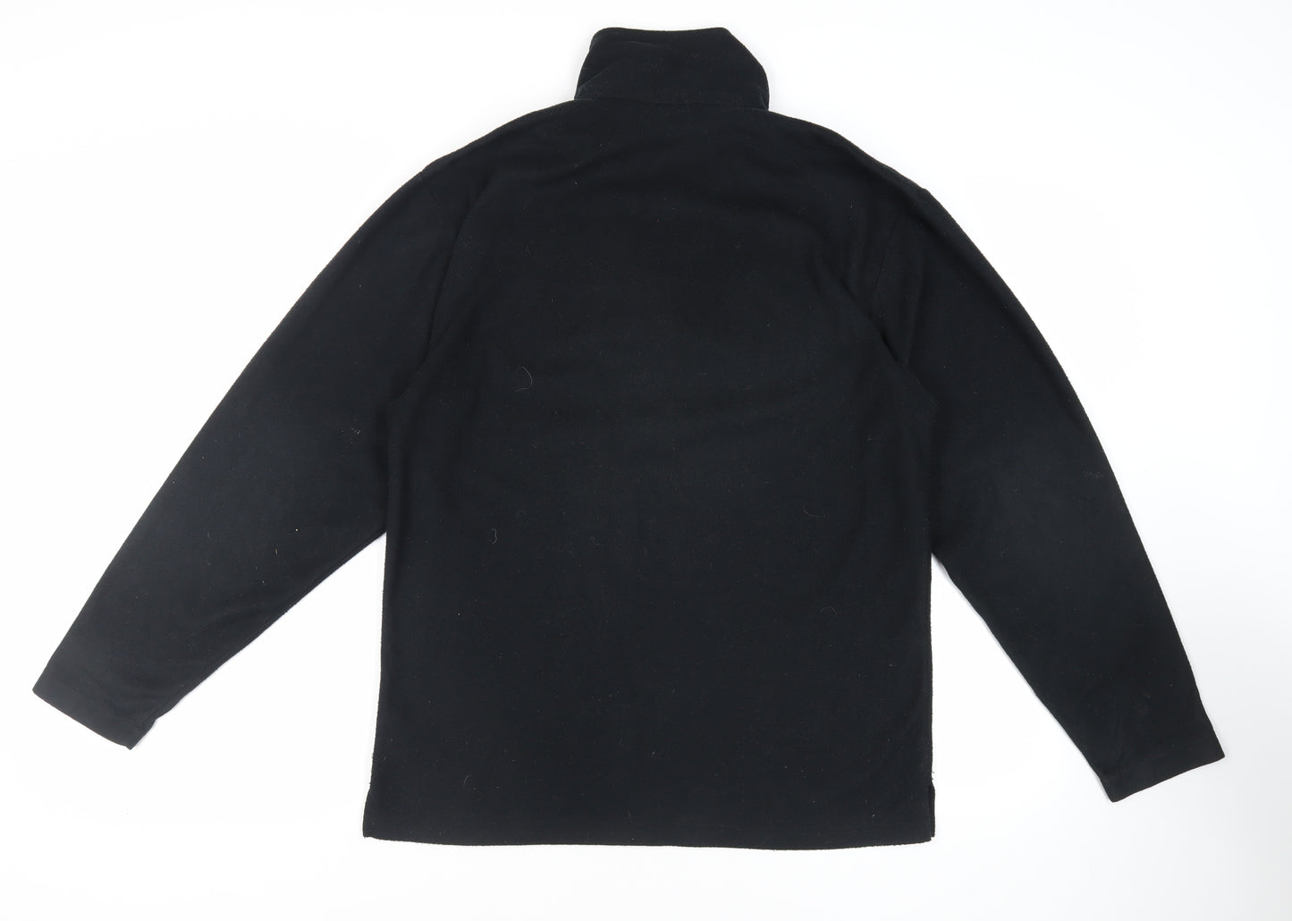 SCANDA Mens Black Polyester Pullover Sweatshirt Size L