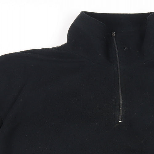 SCANDA Mens Black Polyester Pullover Sweatshirt Size L