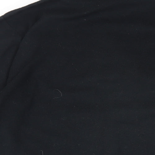 SCANDA Mens Black Polyester Pullover Sweatshirt Size L