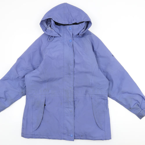 Regatta Womens Purple Rain Coat Coat Size 12 Zip