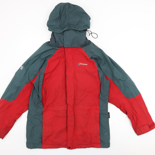 Berghaus Womens Red Rain Coat Coat Size 12 Zip