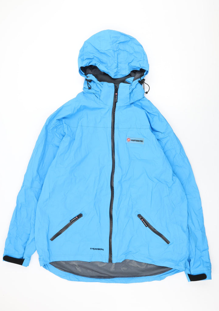 Stormberg Womens Blue Rain Coat Coat Size XL Zip