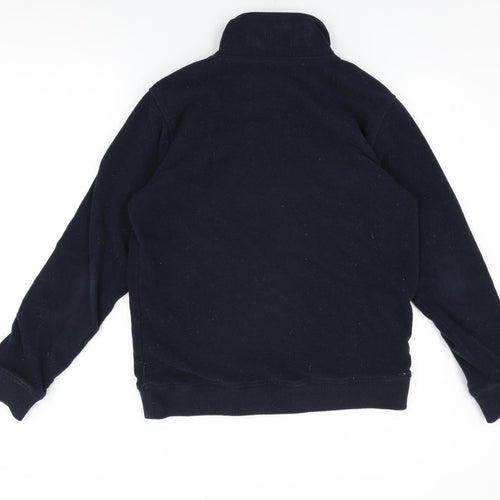 Quebramar Womens Black Polyester Full Zip Sweatshirt Size M Zip