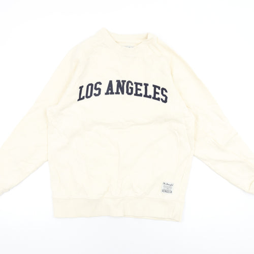 The Stronghold Womens Ivory Cotton Pullover Sweatshirt Size S Pullover - Los Angeles
