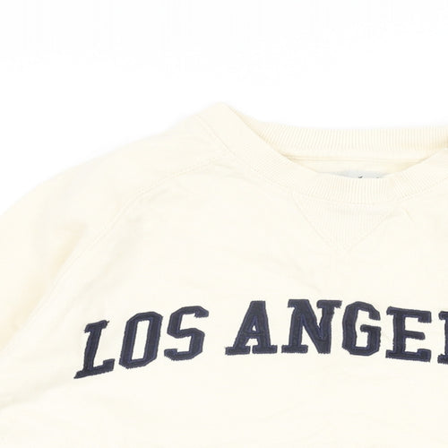 The Stronghold Womens Ivory Cotton Pullover Sweatshirt Size S Pullover - Los Angeles