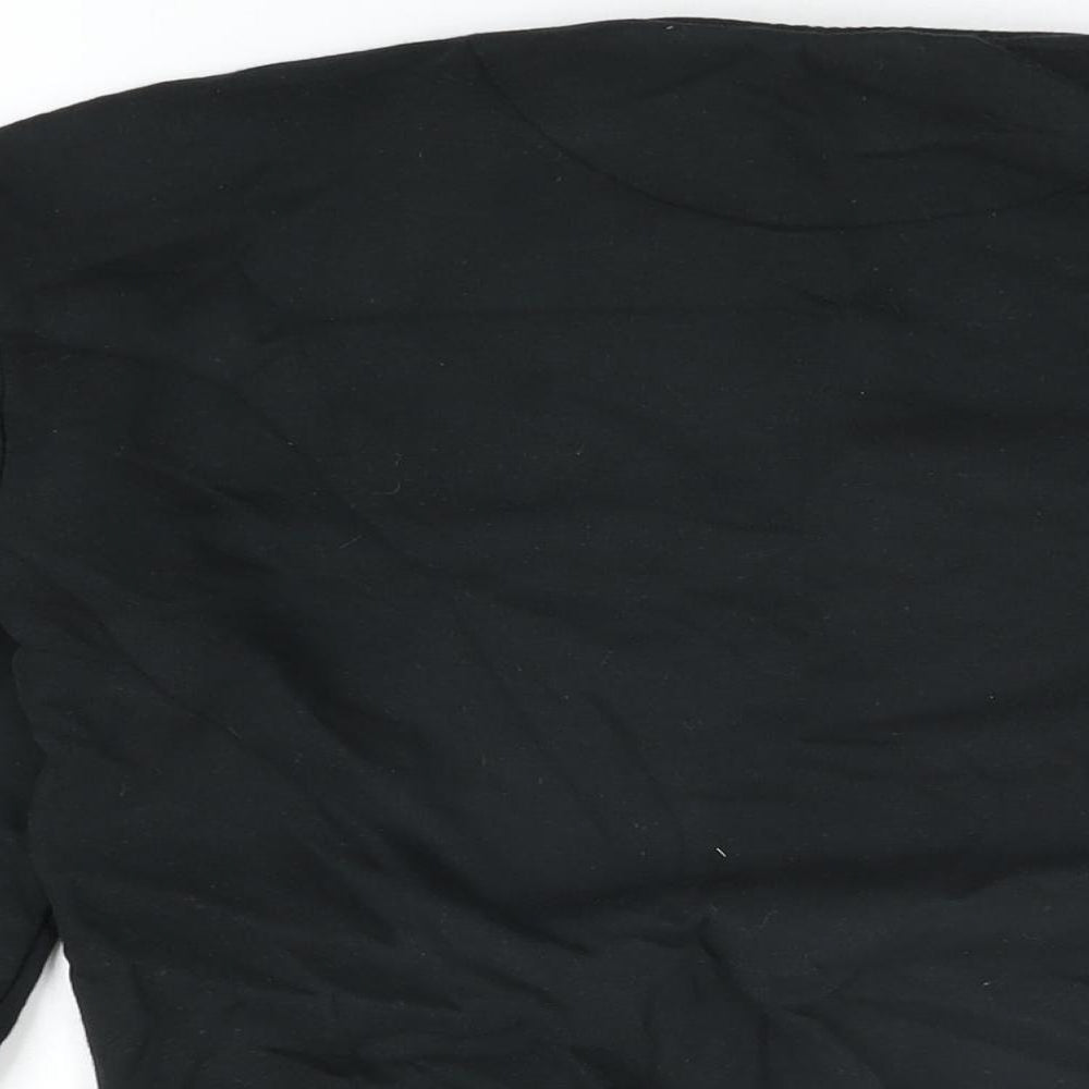 Marvel Girls Black Cotton Pullover Sweatshirt Size 10-11 Years Pullover - Avengers