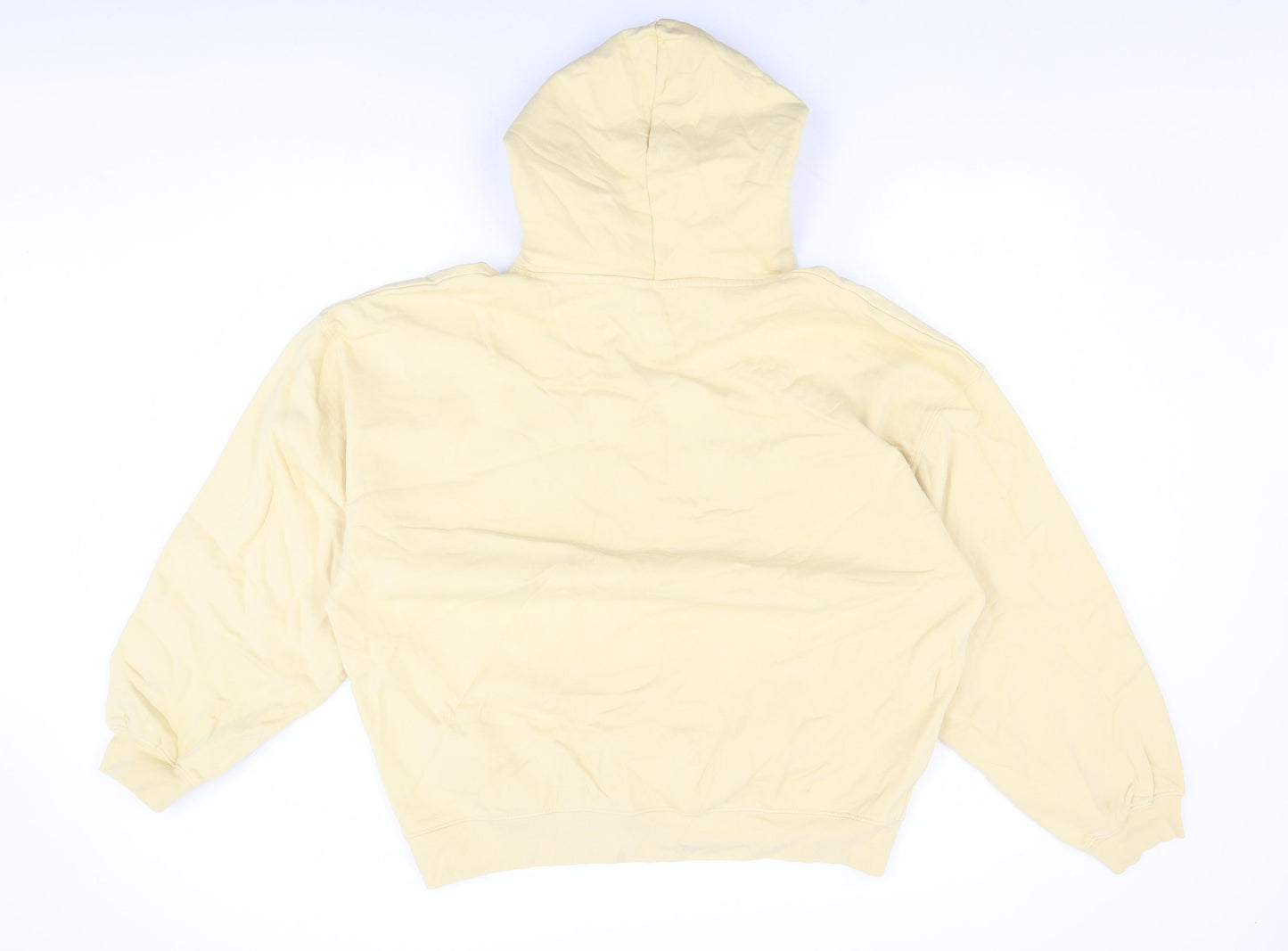 ANINE BING Womens Yellow Cotton Pullover Hoodie Size L Pullover
