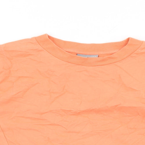 Oliver Bonas Womens Orange Cotton Pullover Sweatshirt Size 10 Pullover