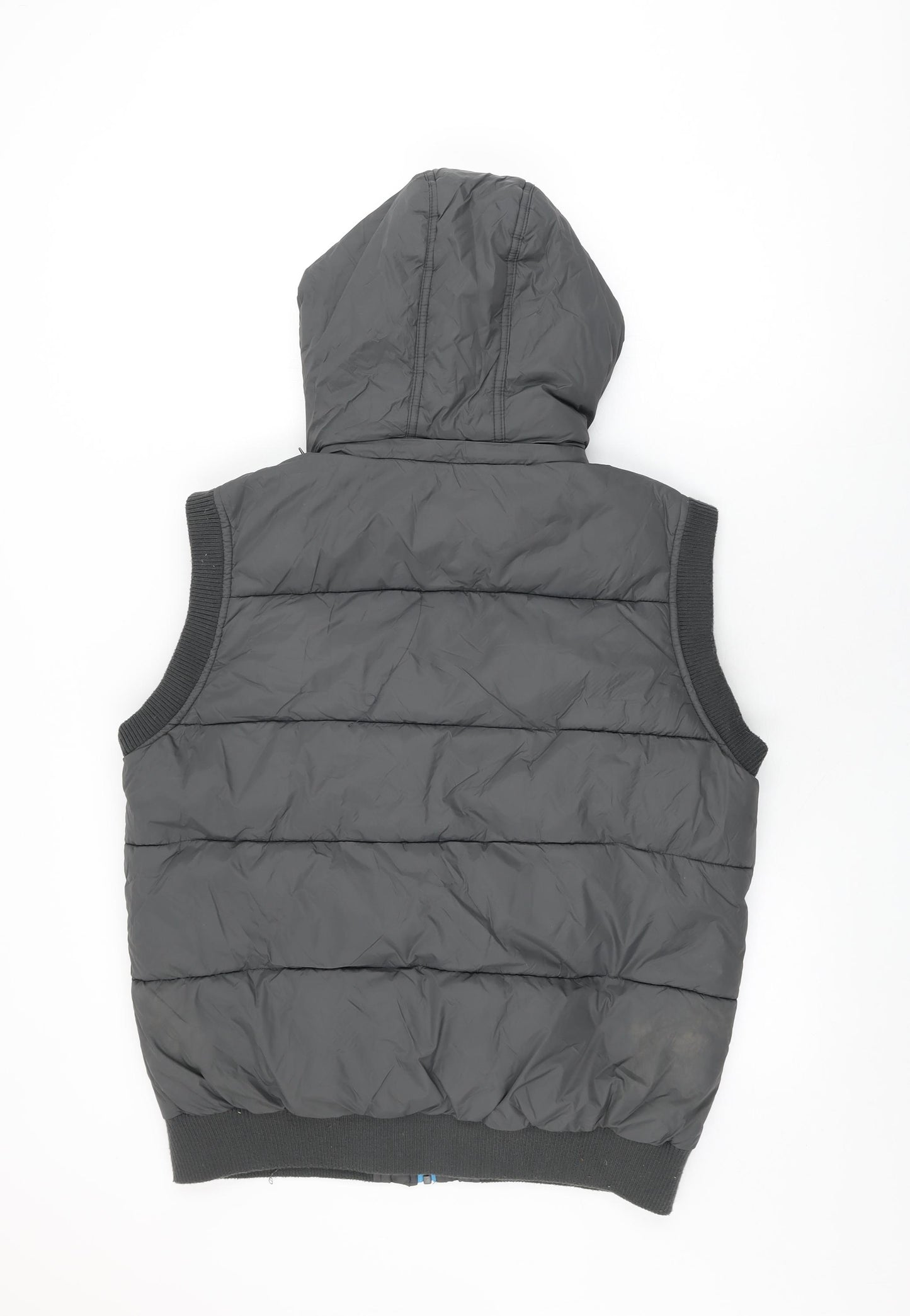 Crosshatch Mens Grey Gilet Coat Size L Zip