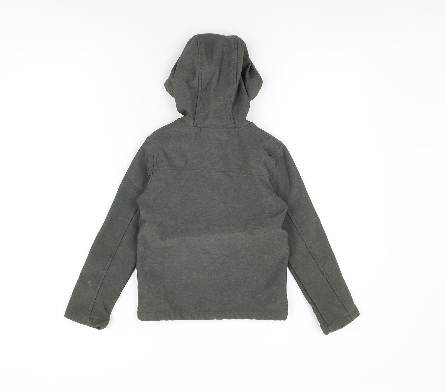 Mountain Warehouse Boys Green Rain Coat Coat Size 7-8 Years Zip