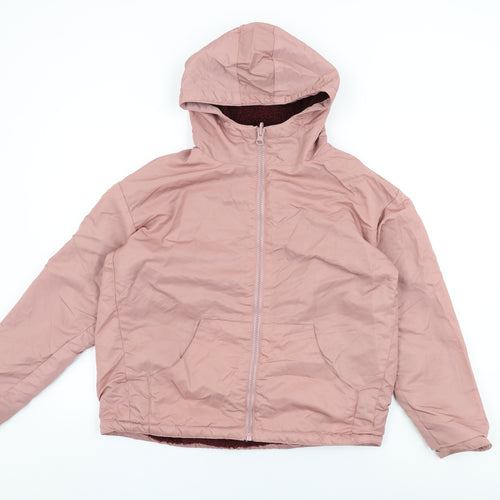 Fabletics Womens Pink Jacket Coat Size S Zip