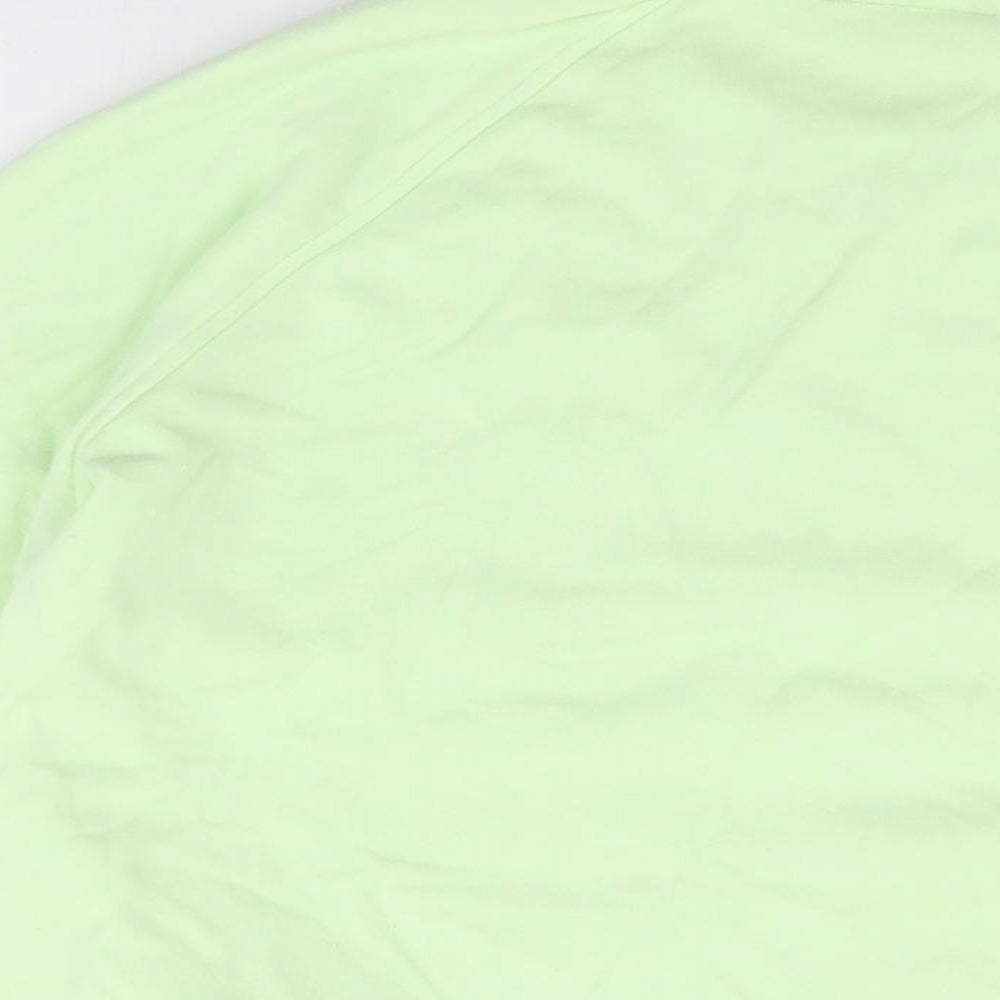 GOODMOVE Womens Green Cotton Pullover Sweatshirt Size 10 Pullover