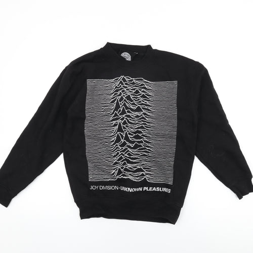 Joydivision Womens Black Cotton Pullover Sweatshirt Size S Pullover