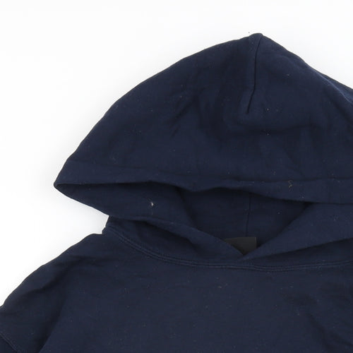 Racing Bull Womens Blue Cotton Pullover Hoodie Size S Pullover
