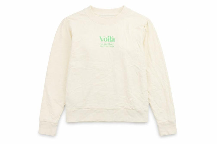 Mango Womens Ivory Cotton Pullover Sweatshirt Size XS Pullover - Voila