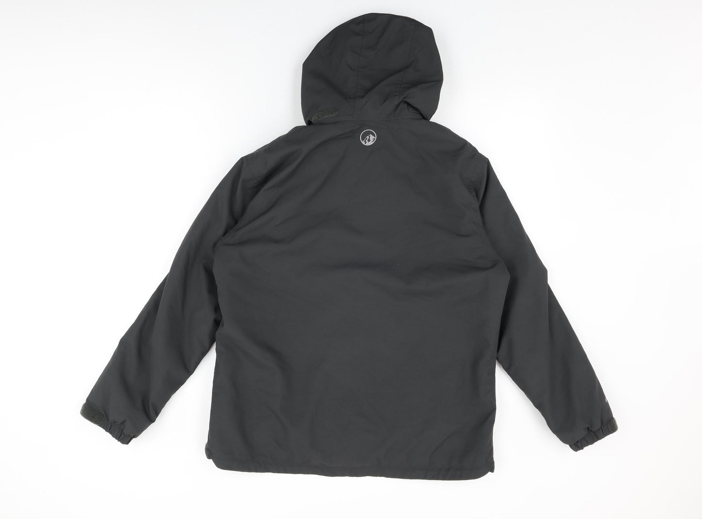 North Ridge Womens Black Rain Coat Coat Size 14 Zip