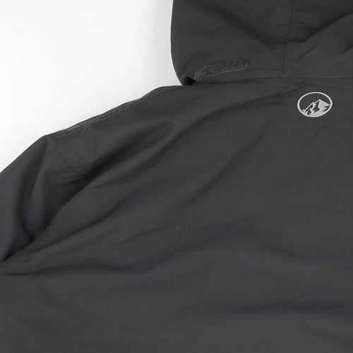 North Ridge Womens Black Rain Coat Coat Size 14 Zip