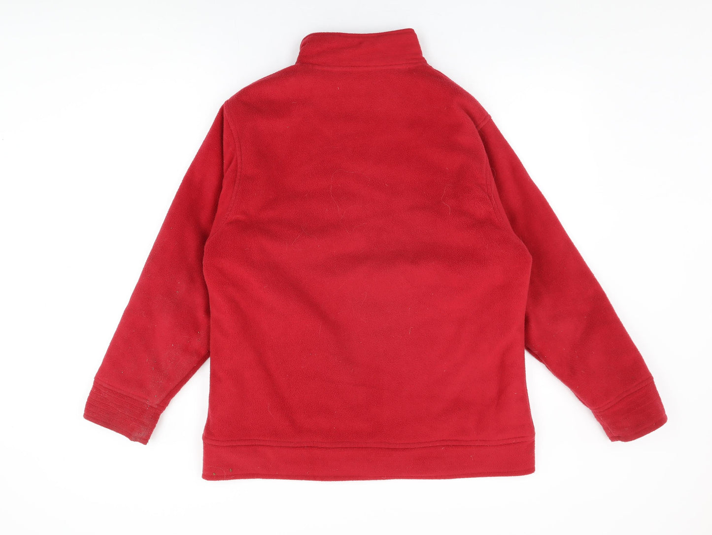 EWM Womens Red Polyester Full Zip Sweatshirt Size 14 Zip