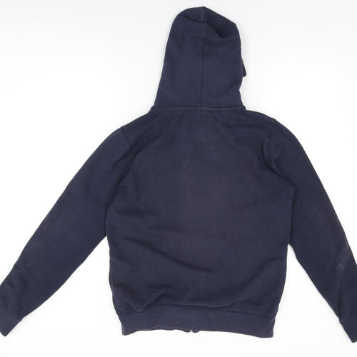 Petrol Industries Mens Black Cotton Full Zip Hoodie Size S