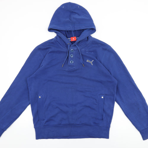 Slazenger Mens Blue Cotton Pullover Hoodie Size M