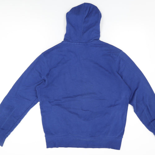 Slazenger Mens Blue Cotton Pullover Hoodie Size M