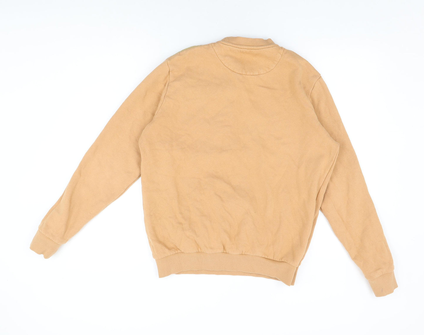 Lyle & Scott Mens Orange Cotton Pullover Sweatshirt Size S