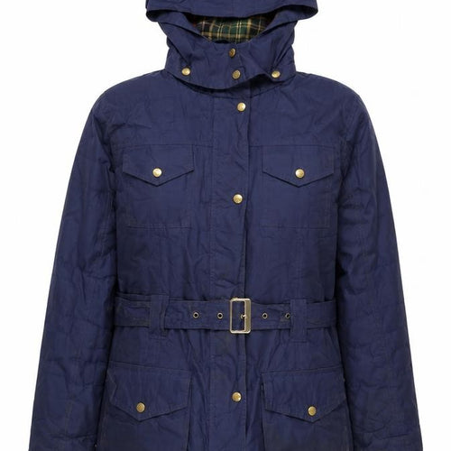 Country Estate Womens Blue Rain Coat Coat Size 14 Zip