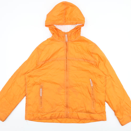 Miller's Womens Orange Jacket Coat Size 16 Zip