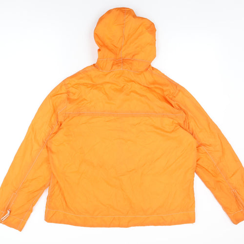 Miller's Womens Orange Jacket Coat Size 16 Zip