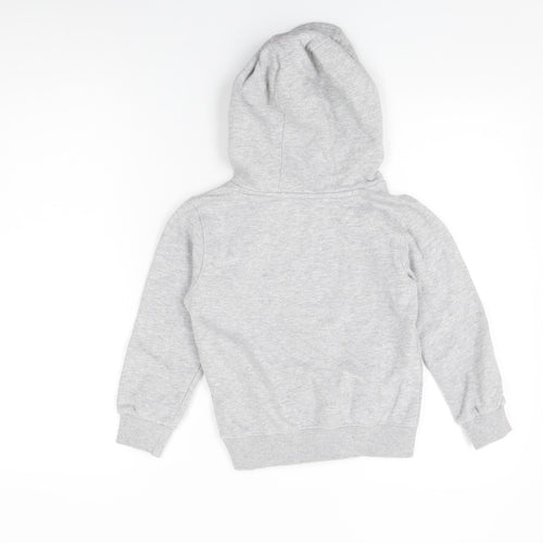 SoulCal&Co Girls Grey Cotton Pullover Hoodie Size 6-7 Years Pullover