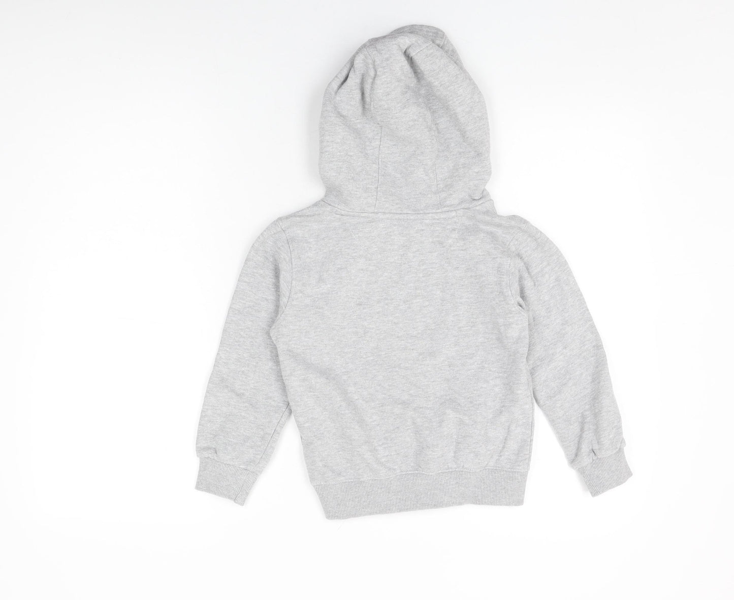 SoulCal&Co Girls Grey Cotton Pullover Hoodie Size 6-7 Years Pullover